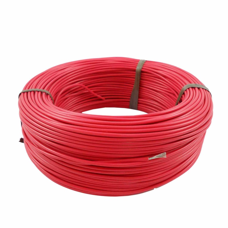 Cabo Flex Auto Estanhado 1 50mm X 300V Vermelho Rolo 100m C d 6764