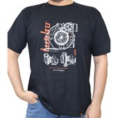 Camiseta Preta Turbo Masculina Asllan Tam. G - Cód.9745