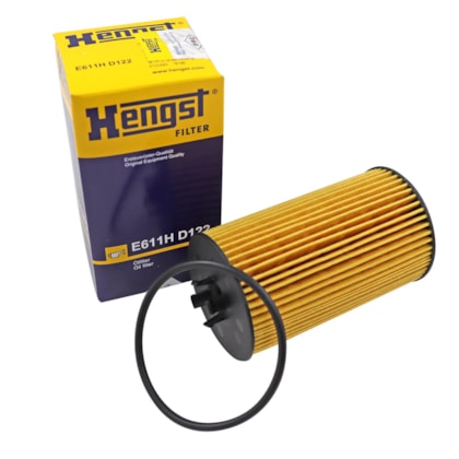 Filtro de Óleo Hengst E611H D122 Cruze, Sonic - Cód.9728